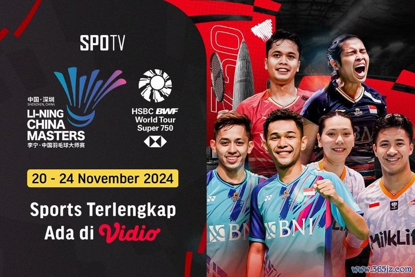 Jadwal Siaran Langsung BWF Li-ning China Masters 2024 Pekan Ini di Vidio